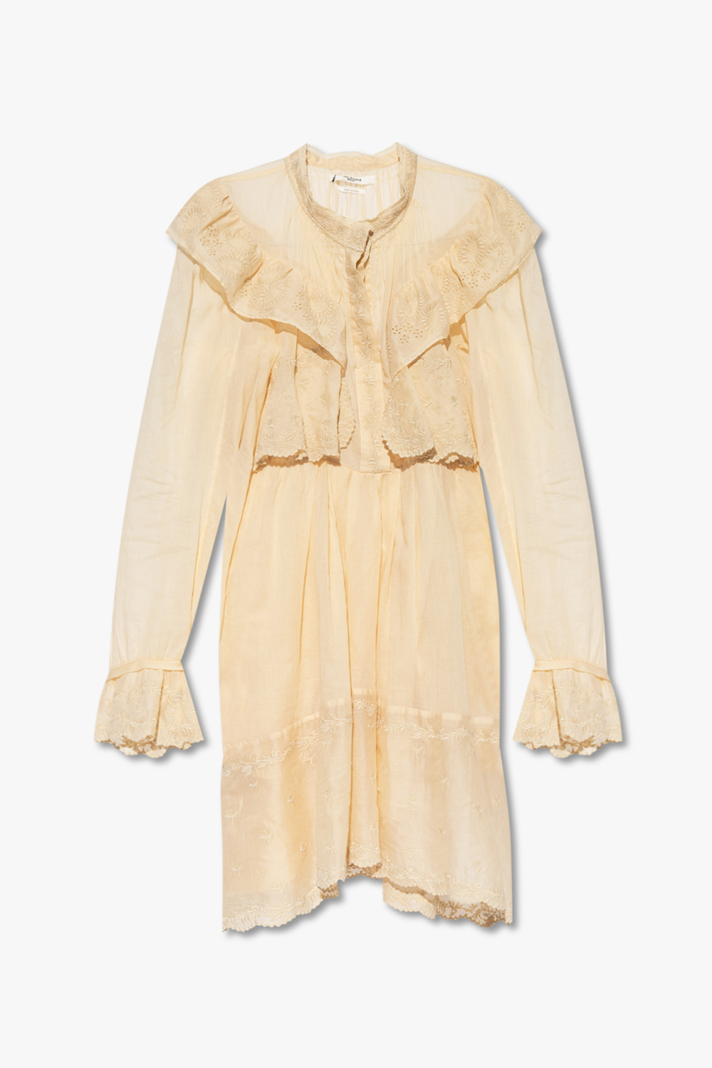 【送料&関税込】Marant Atoile Ecru Mini Dress Danael dress Woman ecru-lilac | ISABEL MARANT Official